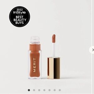 Merit Shade Slick — tinted lip oil in shade Taupe